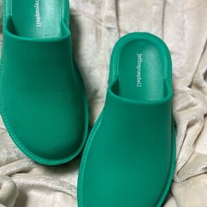 Vibrant Green Jeffery Campbell Slip-On Shoes